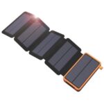 X-DRAGON Portable Solar Charger 20000mAh Power Bank with 4 Solar Panels LED Flashlight