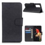 Litchi Texture Wallet Leather Mobile Phone Cover for Motorola Moto G9 Plus – Black