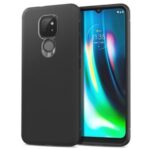 Jazz Series Twill Texture TPU Mobile Phone Shell for Motorola Moto G9 Play/G9 (India)/Moto E7 – Black