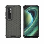 Honeycomb Pattern Shock-proof TPU + PC Combo Case for Xiaomi Mi 10 Ultra – Black