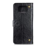 Nappa Texture Leather with Wallet Cover for Xiaomi Poco X3 NFC – Black