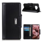 PU Leather Wallet Stand Phone Case for Xiaomi Poco X3/Poco X3 NFC – Black