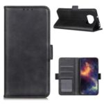 Magnetic Closure Leather Wallet Phone Case for Xiaomi Poco X3 NFC/Poco X3 – Black