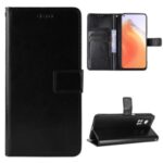 Crazy Horse Wallet Stand Leather Phone Shell for Xiaomi Mi 10T 5G/Mi 10T Pro 5G/Redmi K30S – Black