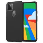 Jazz Series Twill Texture TPU Mobile Phone Casing for Google Pixel 5 – Black