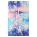 Patterned Leather Protector Shell for Amazon Fire HD 10 2017/2019 Case Tri-fold Stand – Castle