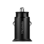 MCDODO CC-6560 Fly Series 25W PD+QC Fast Car Charger Phone Charger with LED Light for iPhone Samsung Huawei HTC Etc. – Black