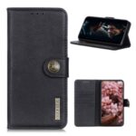 KHAZNEH Leather Wallet Stand Case for Realme X7 Pro – Black