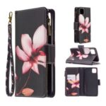 BF03 Pattern Printing Zipper Wallet Leather Phone Case for Realme C11 – Flower