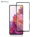 AMORUS Full Glue Full Size Silk Printing Tempered Glass Screen Protector for Samsung Galaxy S20 FE/S20 Fan Edition/S20 FE 5G/S20 Fan Edition 5G