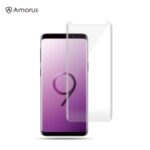 Amorus 3D Curved Full Cover [UV Light Irradiation] Tempered Glass Screen Protector (Full Glue) for Samsung Galaxy S9