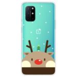 Christmas Style Pattern Printing TPU Phone Case for OnePlus 8T – Cute Elk