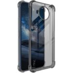 IMAK Silky Anti-drop Protection TPU Shell Cover + Screen Protector Film for Nokia 8.3 5G – Transparent Black