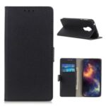 Leather Stand Case with Card Slots for Nokia 3.4 – Black