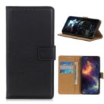 PU Leather Stand Wallet Phone Case Proetctive Flip Cover for Nokia 3.4 – Black