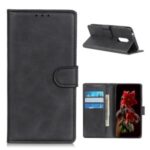 Stand Wallet PU Leather Mobile Phone Casing for Nokia 2.4 – Black