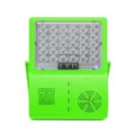 Solar Bluetooth Speaker Camping Lamp LED Working Light Solar Charging & USB Charging Power Bank – Green