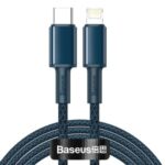 BASEUS 2m Type-C to Lightning Charging Cable PD 20W Fast Chaging Line Data Cable Braided Data Sync Charging Cord – Blue