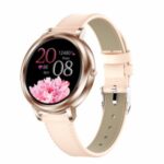 MK20 Women’s Smart Watch  Waterproof Bluetooth Leather Strap Smart Bracelet Heart Rate Blood Pressure Monitor Fitness Tracker – Pink