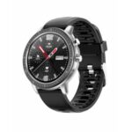 LEMONDA SMART S02 1.3-inch Round Screen Sedentary Reminder Smart Watch IP67 Waterproof APP GloryFit – Silver/Black