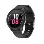 E80 Smart Watch Step Counter Blood Pressure Body Temperature Heart Rate IP68 Waterproof Smart Bracelet [TPU Strap] – Black