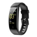 LEMONDA SMART C30S 0.96-inch HD Touch Screen Smart Watch Heart Rate Monitoring IP67 Waterproof Multi-function Smart Bracelet – Black