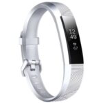 Silicone Metallic Replacement Band Strap for Fitbit Alta HR / Alta – Silver