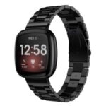 Stainless Steel Smart Watch Band Replacement for Fitbit Versa 3 – Black