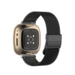 Milanese Stainless Steel Watch Band Strap for Fitbit Versa 3/Sense – Black