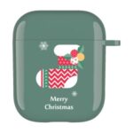 Christmas Series Pattern Printing IMD TPU Protective Case for Apple AirPods with Wireless Charging Case (2019)/AirPods with Charging Case (2019)/(2016) – Socks