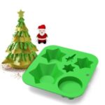 Christmas Tree Silicone Bakeware Mold for Baking Cookies Chocolate
