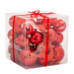 50Pcs/Box Christmas Tree Balls Pendant Xmas Party Decor – Red