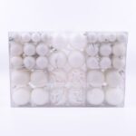 100Pcs/Box Christmas Tree Balls 3-6cm Diameter Chocolate-shaped Pendant Xmas Party Decor – White